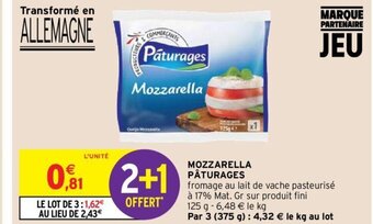 Intermarché Mozzarella Pâturages offre