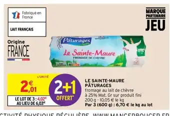 Intermarché Le Sainte-Maure Pâturages offre