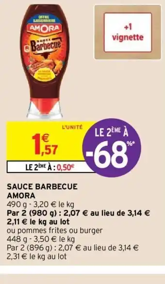 Intermarché Sauce Barbecue Amora offre