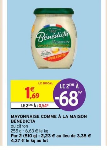 Mayonnaise Comme à la Maison Bénédicta
