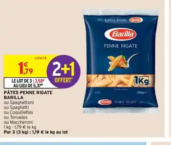 Intermarché Pâtes Pene Rigate Barilla offre