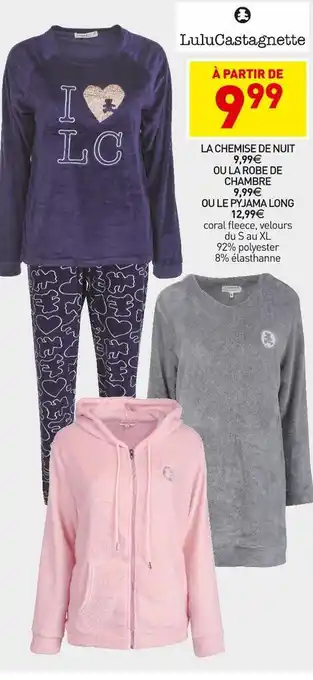 Stokomani Lulucastagnette la chemise de nuit ou la robe de chambre ou le pyjama long offre