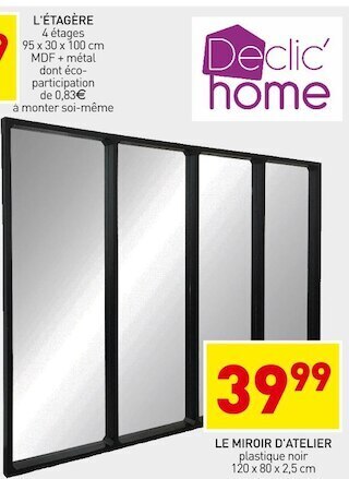 Stokomani Declic'home le miroir d'atelier offre
