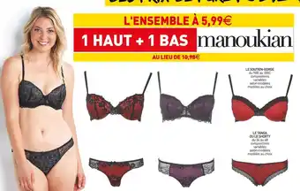 Stokomani Manoukian le soutien-gorge et le tanga ou le shorty offre