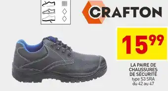 Stokomani Crafton la paire de chaussures de sécurité offre