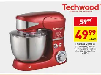 Stokomani Techwood le robot à pétrin offre