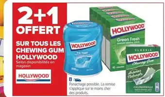 Hollywood bon plan sur tous les chewing gum hollywood