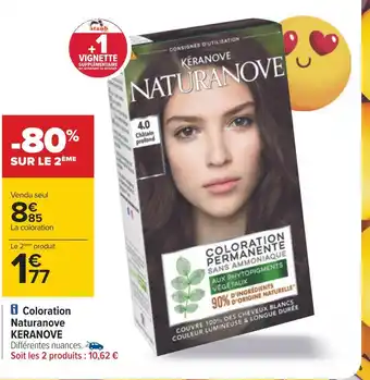 Carrefour Keranove coloration naturanove offre