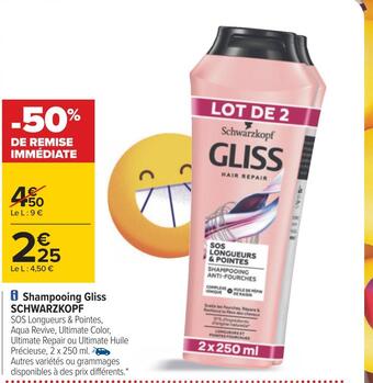 Schwarzkopf shampooing gliss