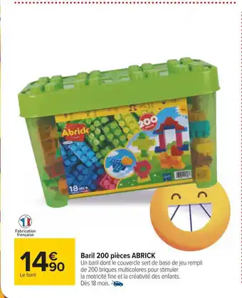 Abrick baril 200 piĂšces