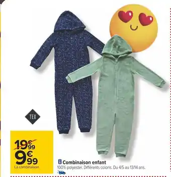 Tex combinaison enfant