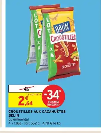 Intermarché Croustilles Aux Cacahuètes Belin offre