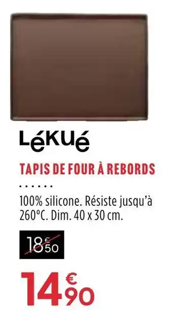 Culinarion Lékué tapis de four à rebords offre