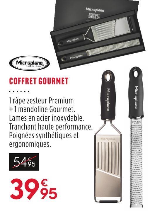Promo Microplane coffret gourmet chez Culinarion