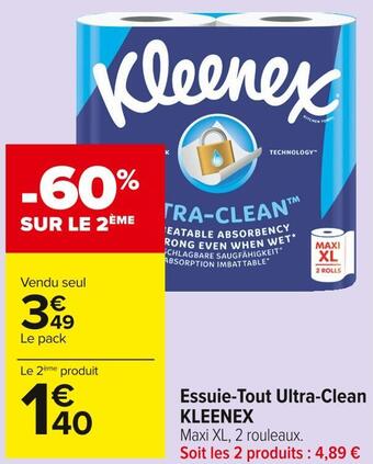 Carrefour Market Kleenex essuie-tout ultra-clean offre