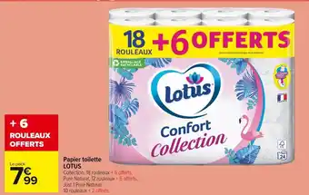 Carrefour Market Lotus papier toilette offre