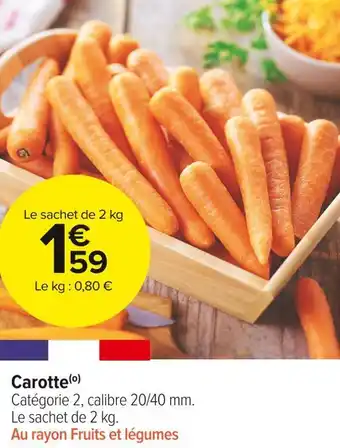 Carrefour Market Carotte offre