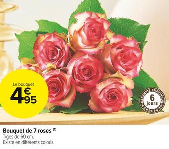 Carrefour Market Bouquet de 7 roses offre