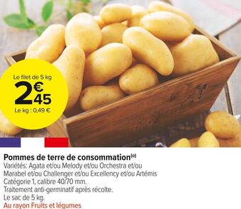 Carrefour Market Pommes de terre de consommation offre