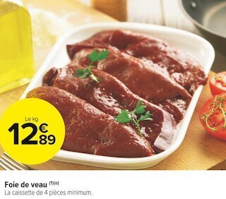 Carrefour Market Foie de veau offre
