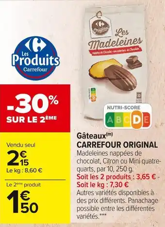 Carrefour Market Carrefour original gâteaux offre