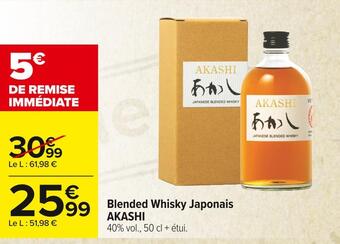 Carrefour Market Akashi blended whisky japonais offre