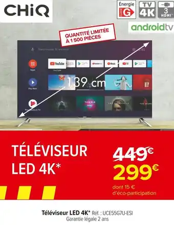 Téléviseur led 4k