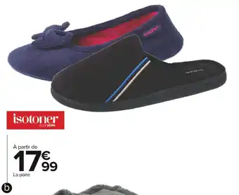 Carrefour Market Isotoner ballerine ou mule adulte offre