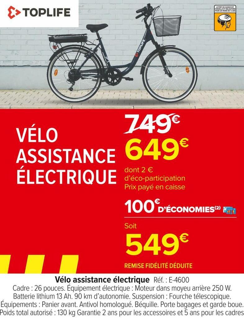 Promo V lo assistance lectrique chez Carrefour Market