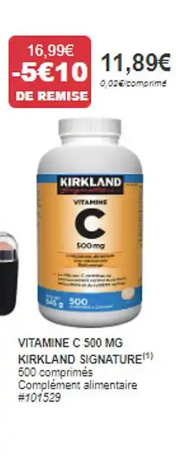 Vitamine c 500 mg kirkland signature