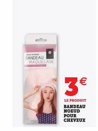 Hyper U Bandeau nœud pour cheveux offre
