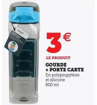Hyper U Gourde + porte carte offre
