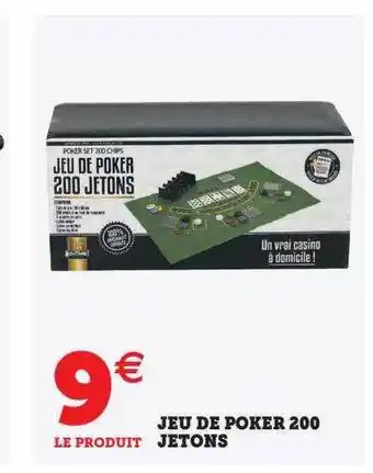 Hyper U Jeu de poker 200 jetons offre