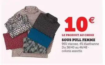 Sous pull femme