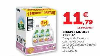 Hyper U Lessive liquide persil offre