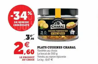 Hyper U Plats cuisines charal offre