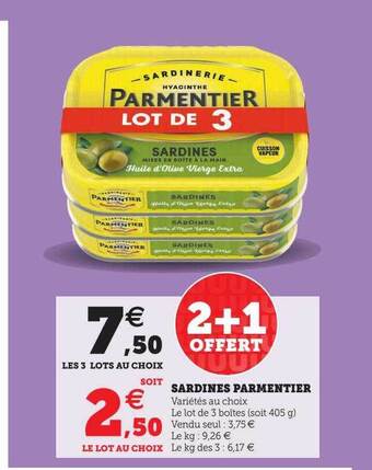 Hyper U Sardines parmentier offre