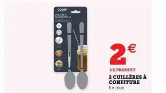 Hyper U 2 cuillères à confiture offre
