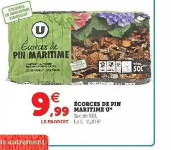 Hyper U Écorces de pin maritime u offre