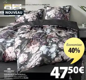 JYSK Parure de lit en satin ella kronborg offre