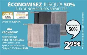 JYSK Serviette de toilette karlstad offre