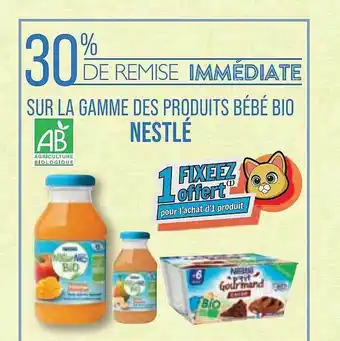Match La gamme des produits bébé bio nestlé offre