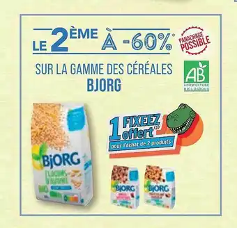 Match La gamme des céréales bjorg offre