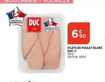 Maximarché Filets de poulet blanc duc offre