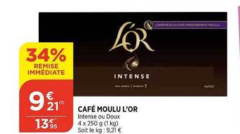 Maximarché Café moulu l'or offre