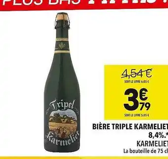 Supeco Bière triple karmeliet 8,4%¨ offre