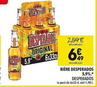 Supeco Bière desperados 5,9% offre