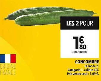 Supeco Concombre' offre