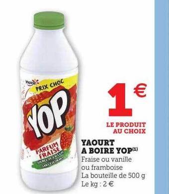 Super U Yaourt à boire yop offre
