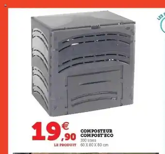 Super U Composteur compost'eco offre